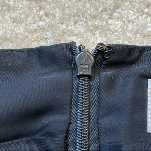 Wheaton & Katz Ltd Skirt Womens 12 Black Pencil Silk Lined Office Career - FLAW - Picture 8 of 10